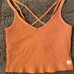 Vuori Ribbed Crop pink